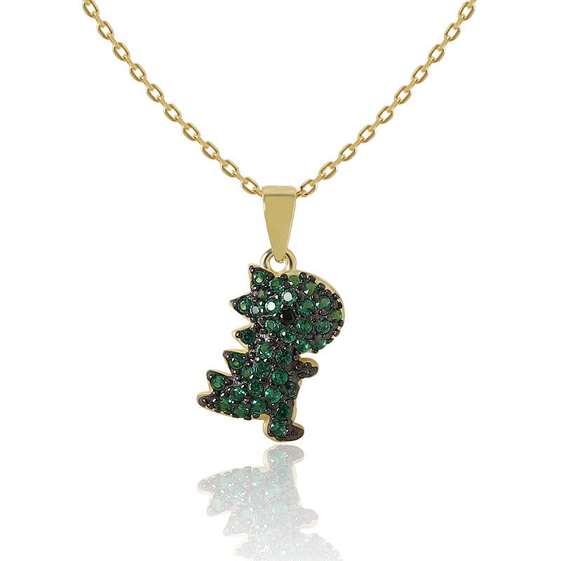 Collier en argent avec pendentif dinosaure