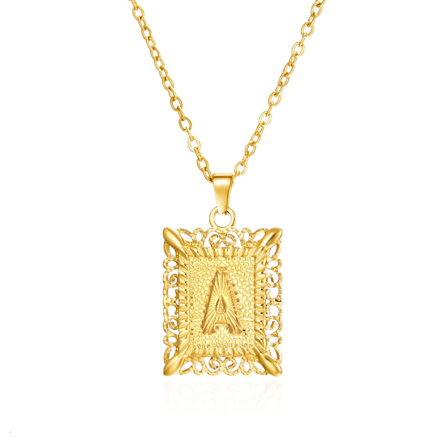 Collier Lettre Personnalisé en Acier Inoxydable