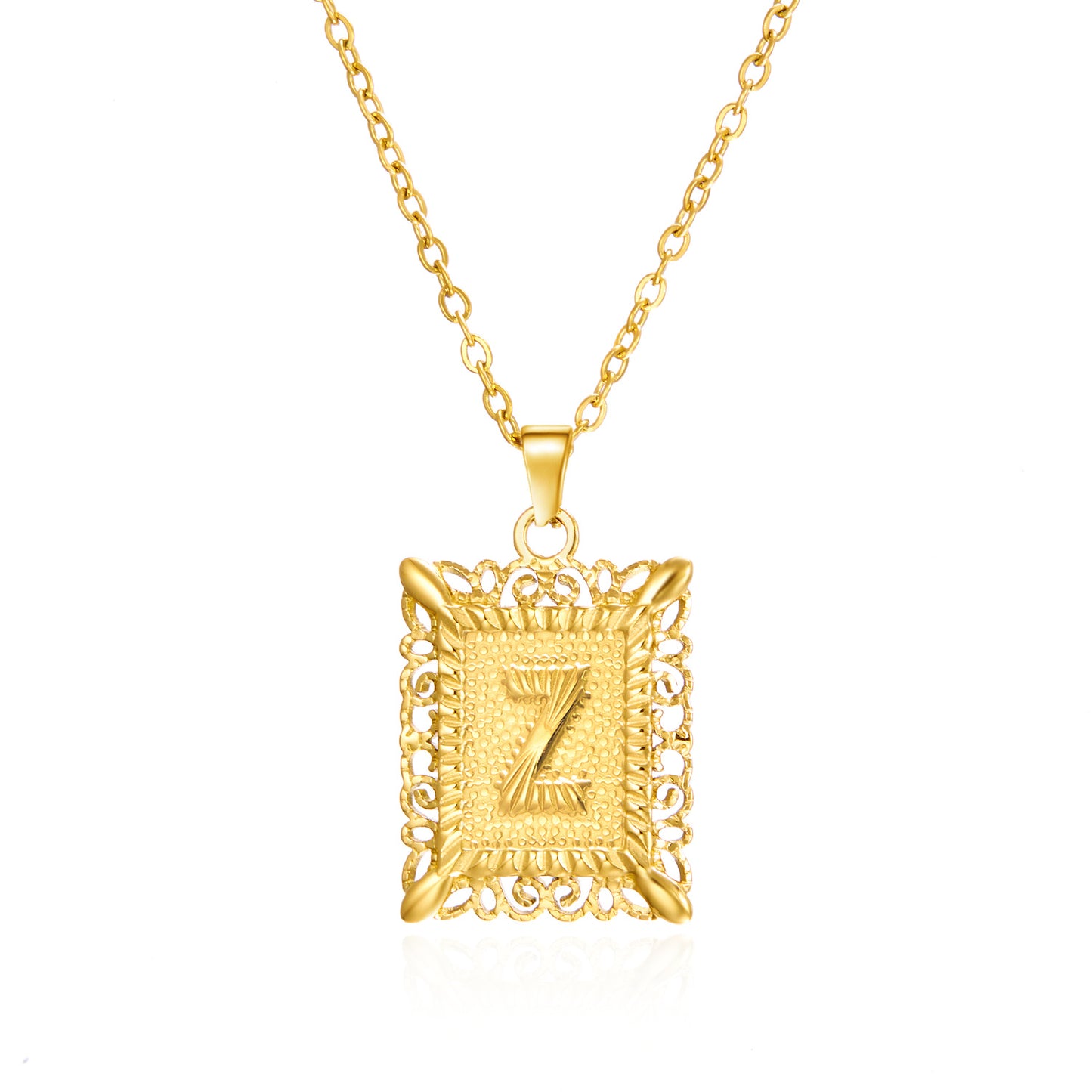 Collier Lettre Personnalisé en Acier Inoxydable