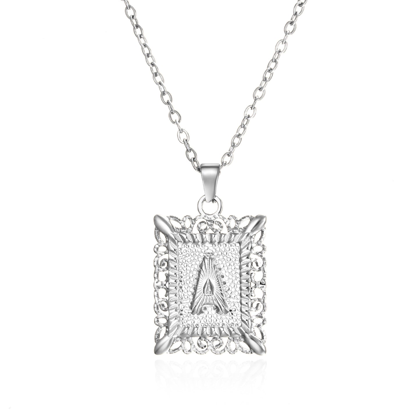 Collier Lettre Personnalisé en Acier Inoxydable