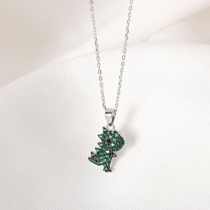 Collier en argent avec pendentif dinosaure