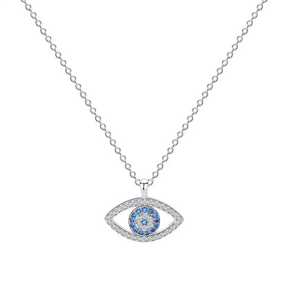 Collier en argent avec pendentif œil