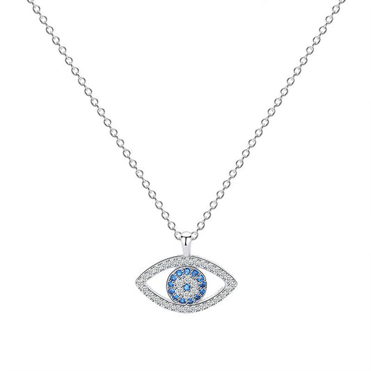 Collier en argent avec pendentif œil